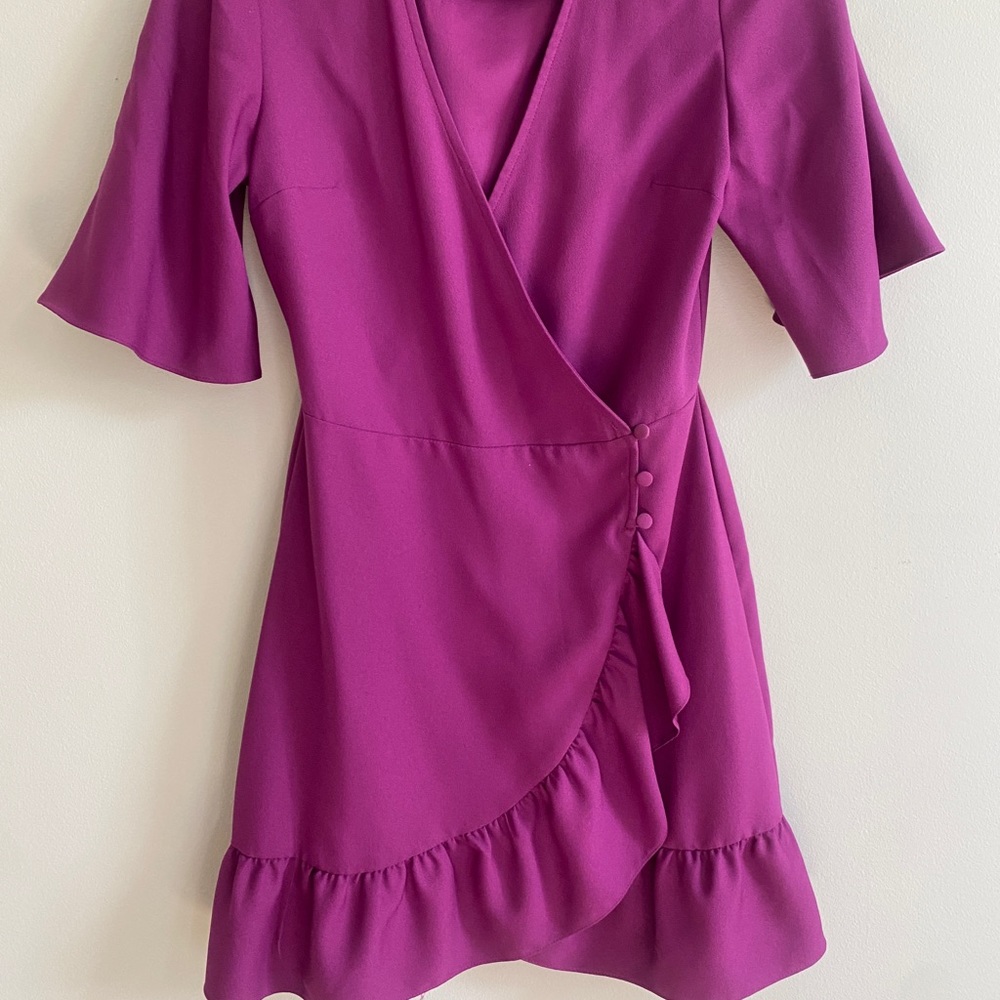 WRAP DRESS (TOPSHOP) US 4